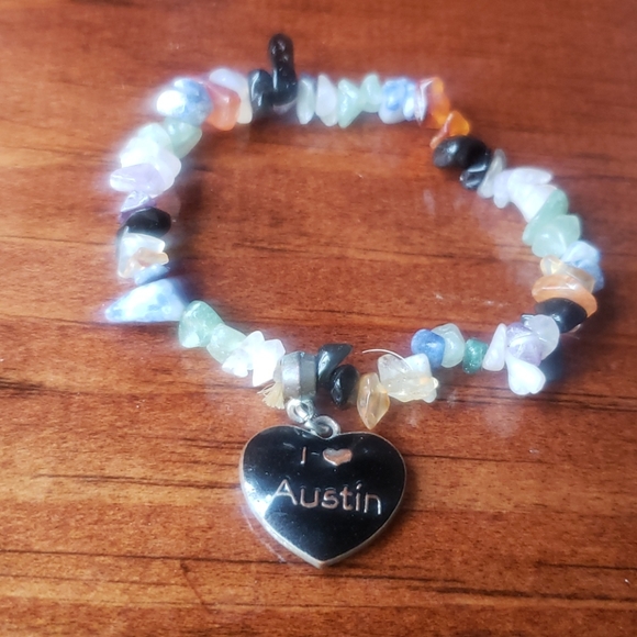 Vintage Jewelry - Vintage 90s | Colored Stone Austin Charm Bracelet